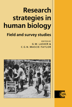 Paperback Research Strategies in Human Biology: Field and Survey Studies Book