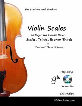 Plastic Comb Violin Scales - All Major & Melodic Minor Scales, Triads, Broken Thirds & CD Book