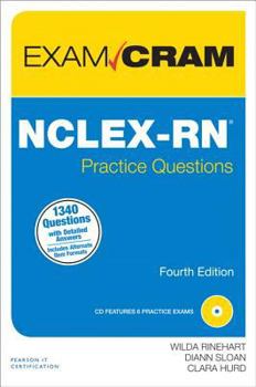 Paperback Nclex-RN Practice Questions Exam Cram [With CD (Audio)] Book