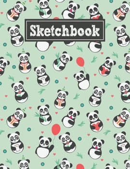 Paperback Sketchbook: 8.5 x 11 Notebook for Creative Drawing and Sketching Activities with Unique Panda Themed Cover Design Book