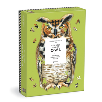Misc. Mackenzie-Childs Woodland Owl 250 Piece Shaped Wood Puzzle Book