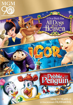 DVD All Dogs Go To Heaven / Igor / Pebble & The Penguin Book