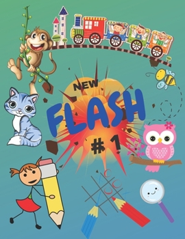 Paperback New Flash #1: ACTIVITY BOOK FOR KIDS .coloring page, Games travelling, Book