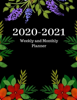 2020-2021 Weekly and Monthly Planner: 30 Dec , 2019 to Dec 31 , 2021 Weekly & Monthly View Planner + Calendar Scheldule + Floral ....December 2021