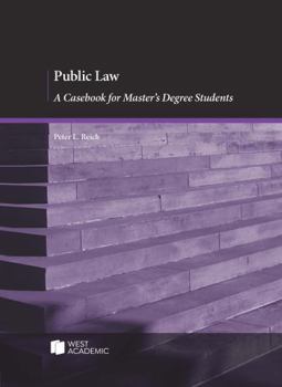 Paperback Public Law: A Casebook for Master's Degree Students (Coursebook) Book