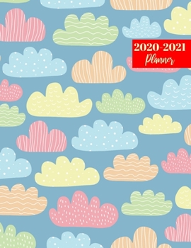 Paperback 2020-2021 Planner: Pretty 2 Year Calendar 2020-2021 Daily, Weekly & Monthly - 24 Months Agenda Personal Appointment Book