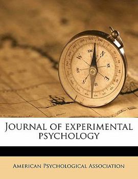 Paperback Journal of Experimental Psycholog, Volume 4 Book