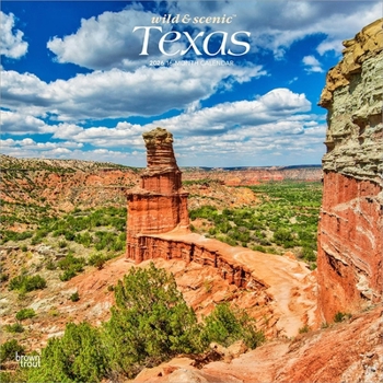Texas Wild & Scenic 2026 12 X 24 Inch (Hanging) Monthly Square Wall Calendar Plastic-Free