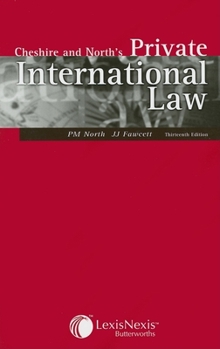 Paperback Cheshire and North's Private International Law Book