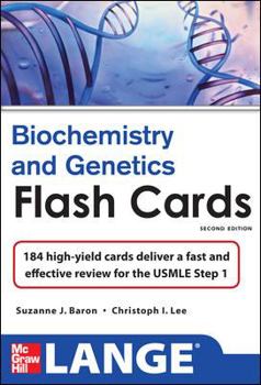 Paperback Lange Biochemistry and Genetics Flash Cards 2/E Book