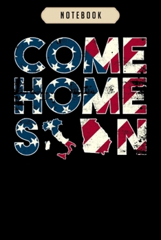 Notebook: Come home soon italy georgia  Notebook|6x9(100 pages)Blank Lined Paperback Journal For Student, kids, women, girls, boys, men, birthday gifts|Veteran day gifts notebook