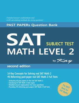 Paperback PAST PAPER Question Bank SAT subject test math level 2 second edition: sat math 2 subject test Book