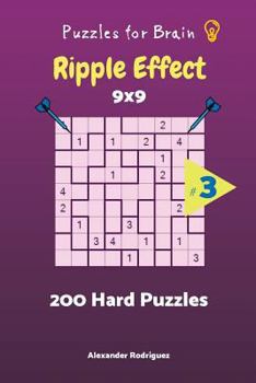 Paperback Puzzles for Brain - Ripple Effect 200 Hard Puzzles 9x9 vol. 3 Book