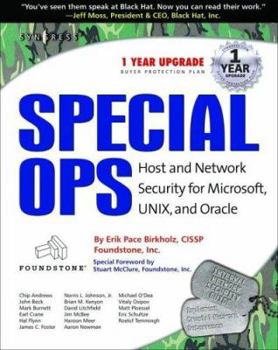 Paperback Special Ops: Host and Network Security for Microsoft, Unix, and Oracle Book