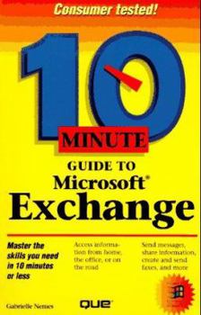 Paperback Ten Minute Guide to Microsoft Exchange Book
