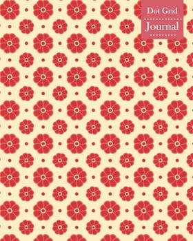 Dot Grid Journal: Notebook Planner with Flower Pattern Themed Cover Design