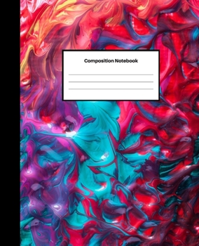 Composition Notebook: Wide-Ruled Blank Lined Notebook | For Girls, Boys, Teens, Kids, Adults | School Writing Notes Journal | 7.5 x 9.25 inches | 100 Pages | Abstract Edition