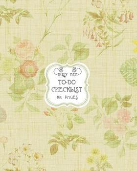 To-Do Checklist: Large To-Do List Notebook with Checkboxes for Daily Tasks and Staying Organized Vintage Mosaic Flowers