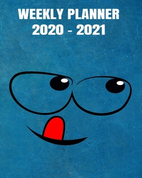 Paperback 2020-2021 Weekly Planner: 2 Year Weekly & Monthly View Organizer & Agenda with To-Do's - Comic Design Book