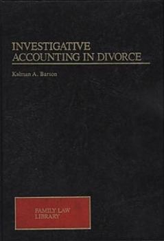 Hardcover Investigative Accounting in Divorce Book
