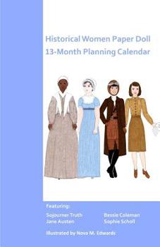Paperback Historical Women Paper Doll 13-Month Planner Book