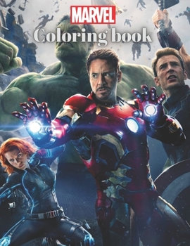 Paperback Marvel coloring book for kids Book