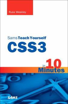 Paperback Css3 in 10 Minutes, Sams Teach Yourself Book