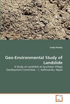 Paperback Geo-Environmental Study of Landslide Book