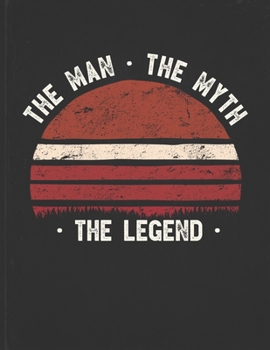 The Man The Myth The Legend: Latvia Flag Sunset Personalized Gift Idea for Latvian Coworker Friend or Boss  Planner Daily Weekly Monthly Undated Calendar Organizer Journal