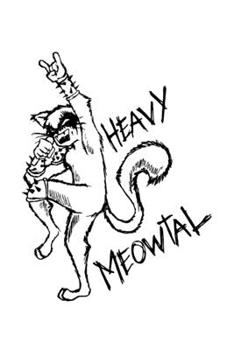 Paperback Heavy Meowtal: Song Writer Notebook for any heavy metal and hard rock cat headbanger. DIY Lyrics Journal and songwriting book - 120 M Book