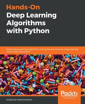 Paperback Hands-On Deep Learning Algorithms with Python Book