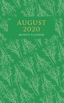 Paperback August 2020 Month Planner Book