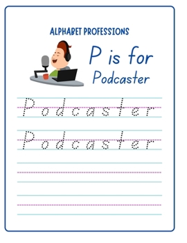 Paperback Alphabet Handwriting Professions for Kids Book