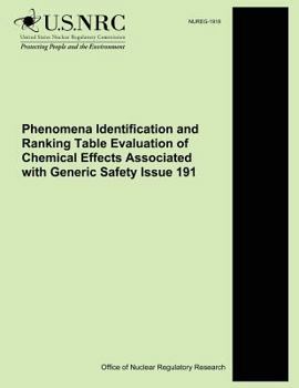 Phenomena Identification and Ranking Table Evaluation of Chemical Effects Associated with Generic Safety Issue 191: NUREG-1918