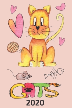 Paperback 2020: Cat Diary, Planner, Organiser - Week Per View - Gift for Cat Lover Book