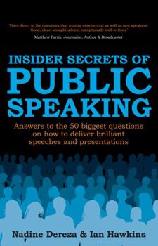 Hardcover Insider Secrets of Public Speaking: Answers to the 50 Biggest Questions on How to Deliver Brilliant Speeches and Presentations Book