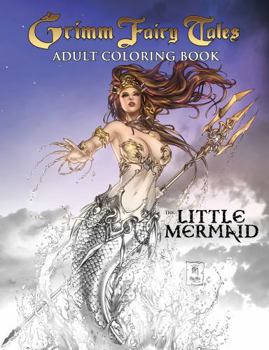 Paperback Grimm Fairy Tales Adult Coloring Book: The Little Mermaid Book