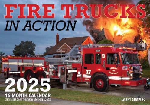 Calendar Fire Trucks in Action 2025: 16-Month Calendar: September 2024 to December 2025 Book