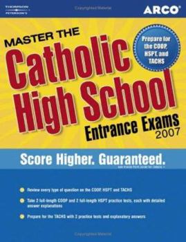 Paperback Arco Master the Catholic High School Entrance Exams Book