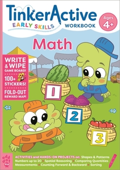 Paperback Tinkeractive Early Skills Math Workbook Ages 4+ Book