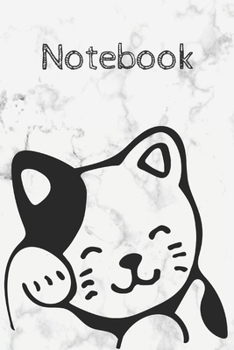marble cat notebook: Cute Inspirational Notebook marble Gift for Women, men , Teachers; Trendy Marble Notebook