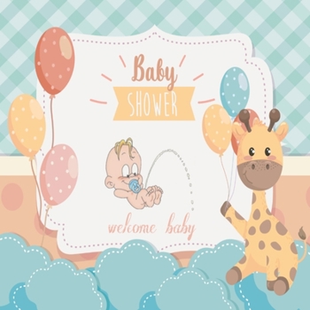 Paperback Baby Shower Guest Book: Baby boy Guestbook Gift Tracker Book