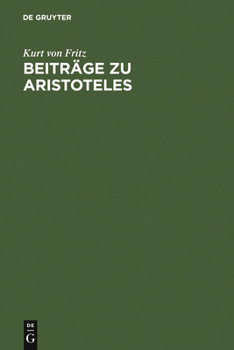 Hardcover Beiträge Zu Aristoteles [German] Book