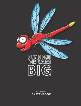 Dragonfly Sketchbook:(Sketch Book) Large sketchbook for drawing  8.5 x 11 inch (21.59 x 27.94 cm)  150 pages Large drawing notebook ,drawing ... , sketch,Draw & Doodle & blank Notebook