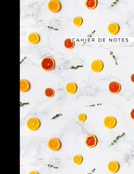 Paperback cahier de notes: pamplemousses agrumes - A4 -- 110pages [French] Book