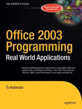 Paperback Office 2003 Programming: Real World Applications Book