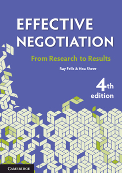 Paperback Effective Negotiation: From Research to Results Book