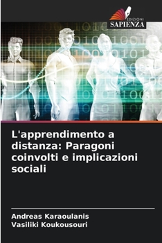 Paperback L'apprendimento a distanza: Paragoni coinvolti e implicazioni sociali [Italian] Book