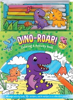 Spiral-bound Dino-Roar! Coloring & Activity Book