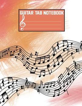 Paperback Guitar Tab Notebook: Large Print Blank Sheet Music For Guitar With Chord Boxes, Staff, TAB and Lyric - Music Manuscript Paper Vol.7: Blank [Large Print] Book